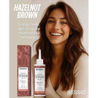 SESSIO Kremowy Toner - Odżywka Hazelnut Brown 100 ml - 4