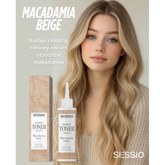SESSIO Kremowy Toner - Odżywka Macadamia bieige 100 ml - 4