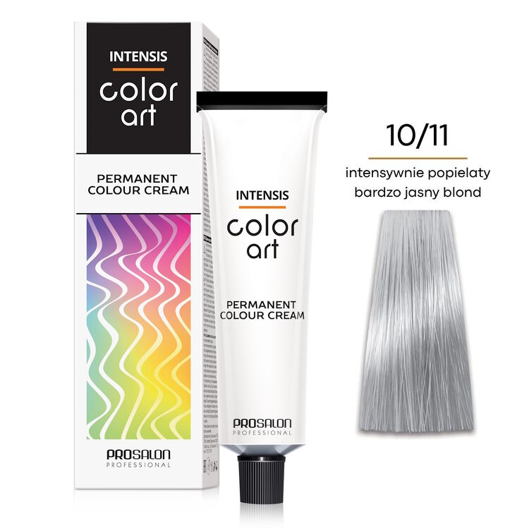 INTENSIS COLOR ART Farba 10/11 - intensywny popielaty bardzo jasny blond 100 g