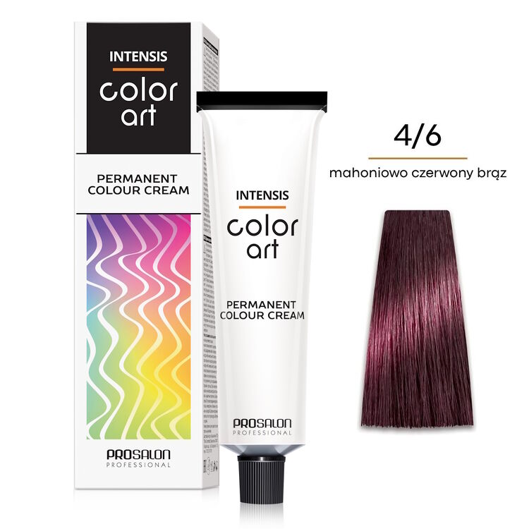 INTENSIS COLOR ART Farba 4/6 - mahoniowo czerwony brąz 100 g
