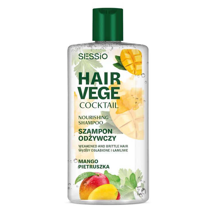 SESSIO HAIR VEGE COCKTAIL Szampon odżywczy z mango i pietruszką 300 ml