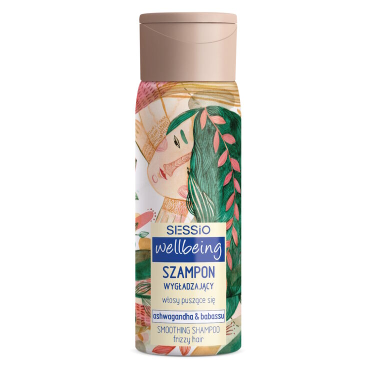 SESSIO Wellbeing szampon wygładzający ashwagandha babassu 300 ml