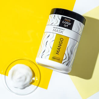 COLOR ART BASIC CARE Maska chroniąca kolor z mango 1000 ml - 3