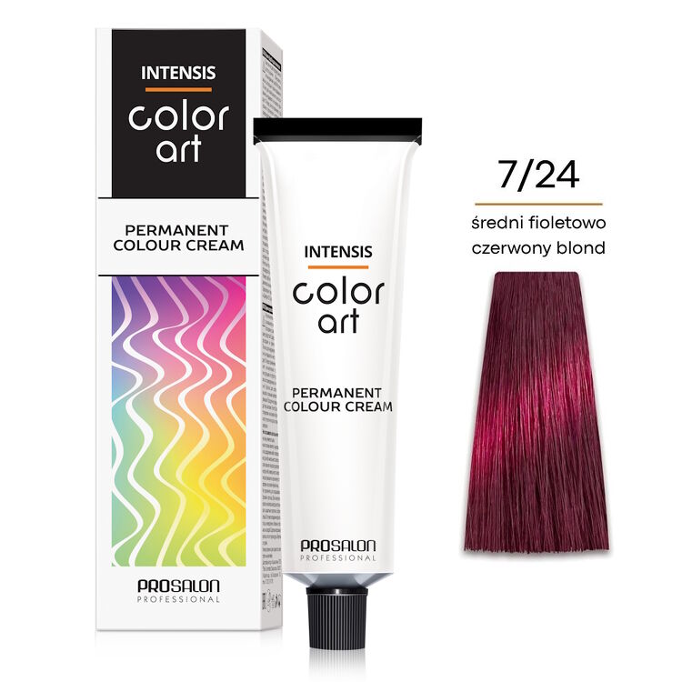 INTENSIS COLOR ART Farba 7/24 - średni fioletowo czerwony blond 100 g