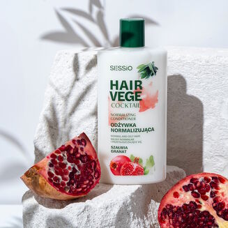 SESSIO HAIR VEGE COCKTAIL Normalizująca odżywka z szałwią i granatem 300 ml - 3