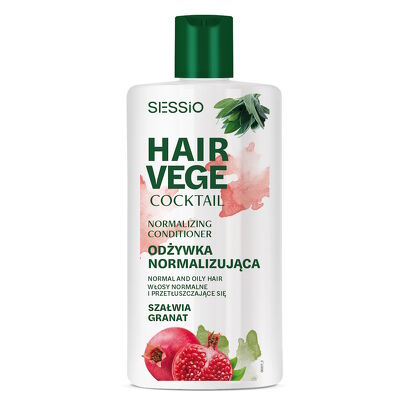 SESSIO HAIR VEGE COCKTAIL Normalizująca odżywka z szałwią i granatem 300 ml