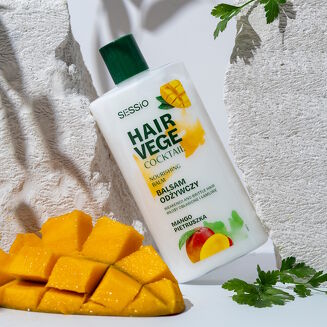 SESSIO HAIR VEGE COCKTAIL Balsam odżywczy z mango i pietruszką 300 ml - 3