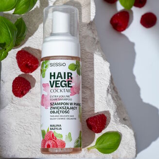 SESSIO HAIR VEGE COCKTAIL Szampon w piance zwiększający objętość  175 ml - 3